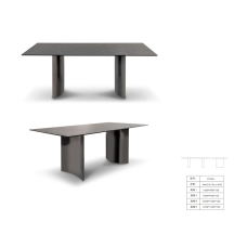 西映SEEIN 现代简约 岩板钢化玻璃餐桌(FH18A)