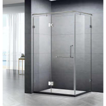 顾家淋浴隔断 方形二固一开 不锈钢平开门(XBT-642)