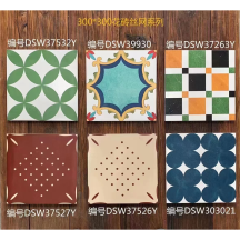 攀瓷 网红瓷砖(多规格可选)300*300花砖丝网系列