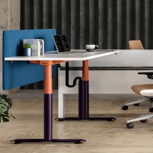 【向往家】Steelcase世楷 可移动升降书桌 办公家具 白色/黑色可选