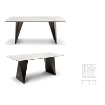 西映SEEIN 现代简约 岩板钢化玻璃餐桌(FH02A)