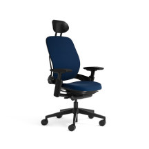 Steelcase Leap v2电脑椅家用舒适老板椅 人体工学转椅办公椅 蓝色(无头枕/带头枕)