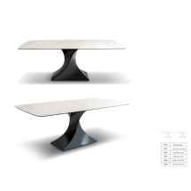 西映SEEIN 现代简约 岩板钢化玻璃餐桌(FH05A太空灰)