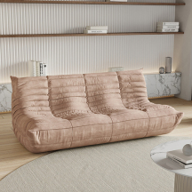 柏胜	西西里系列轻奢 绒布沙发(BSNS320)粉色